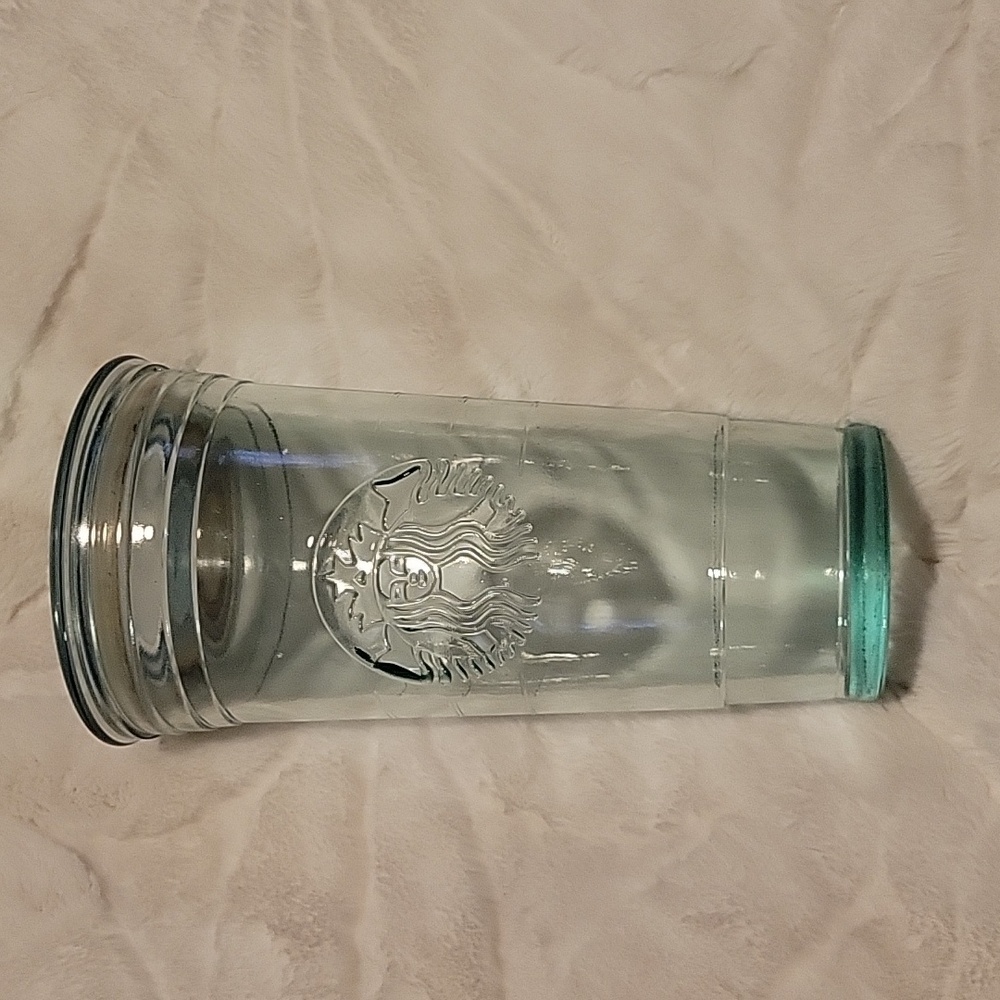Starbucks 20oz Venti Glass Tumbler Cup Made in Spain Cold Coffee/Tea